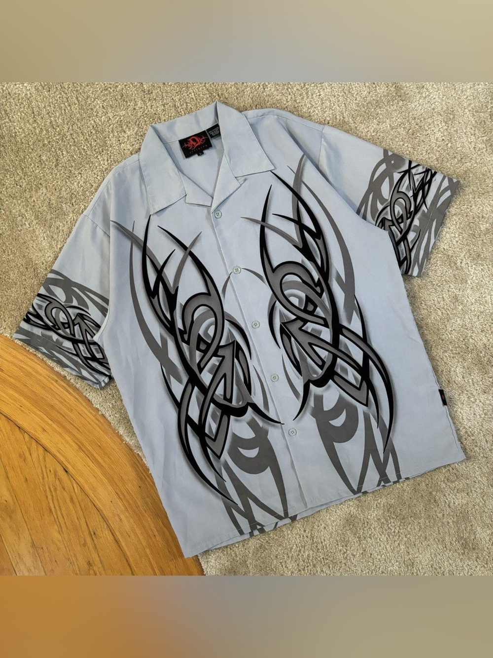 Y2K Tribal Button Up Shirt